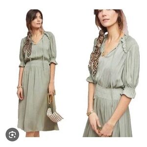 Current Air Sage Green Midi Dress
